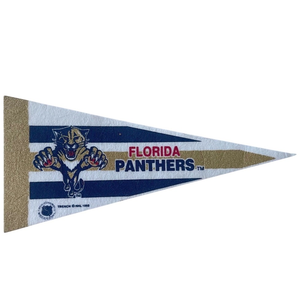 Florida panthers Vintage NHL Hockey Mini Pennant 9"x4" Felt Banner Flag
